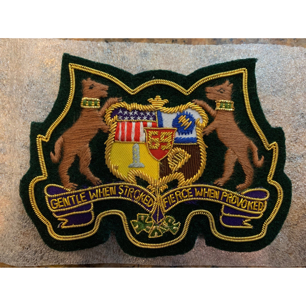 69th Regiment Blazer Crest, Bullion, Magnetic