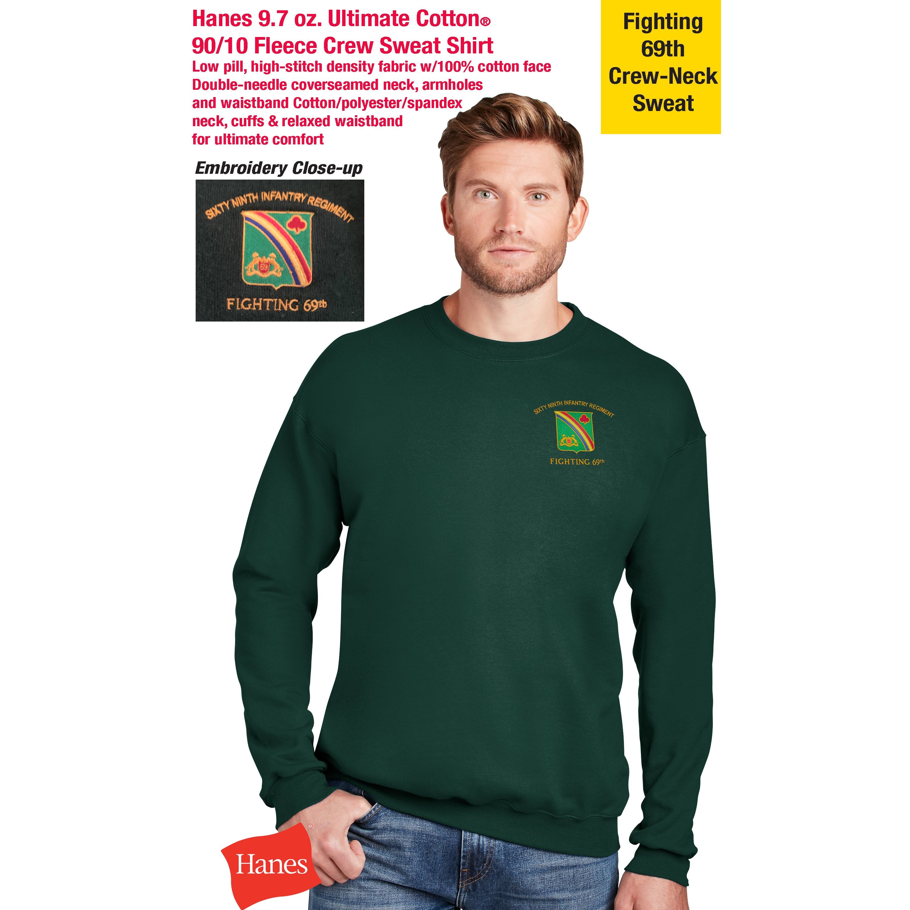 Adult Ultimate Polyester/Spandex Performance Crewneck T-Shirt